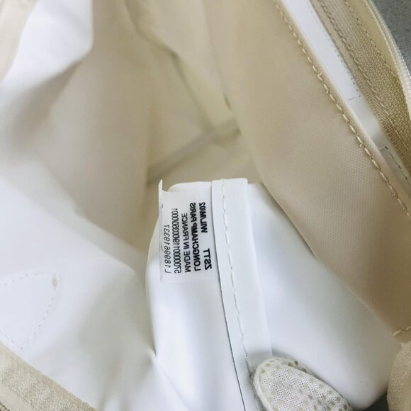 NWT Longchamp Le Pliage Original Large Shoulder Nylon Bag Tote IN OFF WHITE - Picture 9 of 14